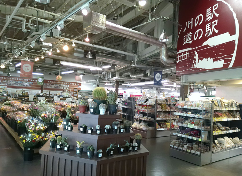 特産品が一堂に揃う魅力的な物産コーナー