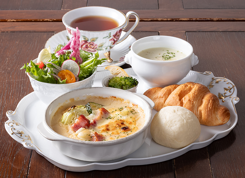 季節ごとに替わる3種類のランチセット