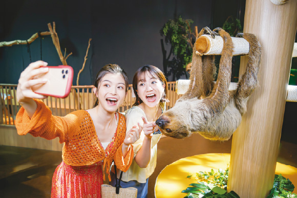 生きものたちと一緒に撮影できるスポットも