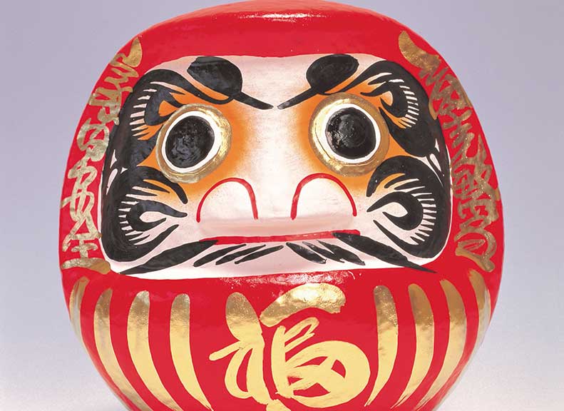 だるまがモチーフの可愛らしい授与品