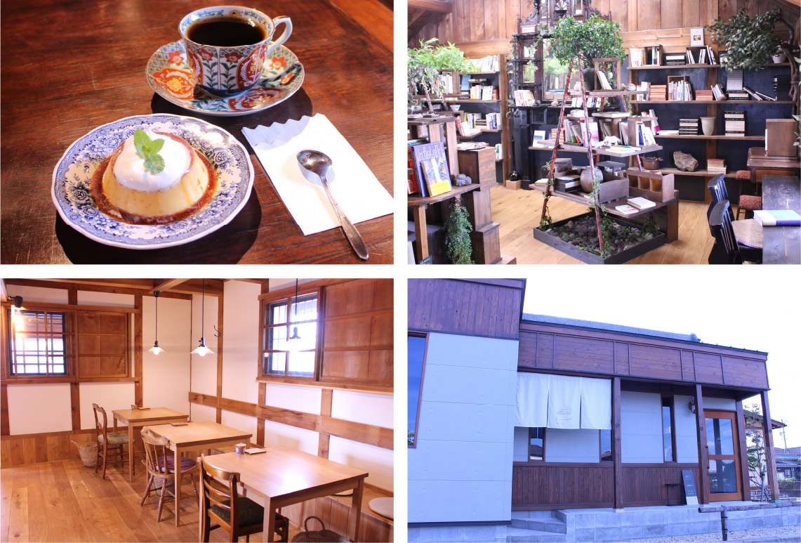 歴史ある蔵を改装した喫茶と書店のくつろぎスペース 喫茶とちょうどひん エントワ