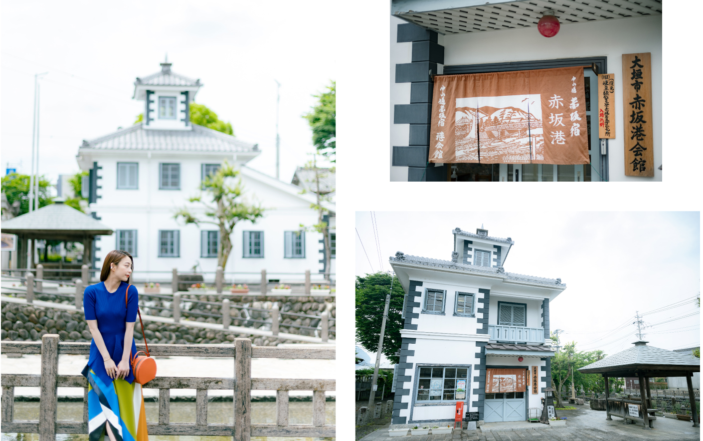 明治初期の洋風建築 赤坂港会館前で2日間の旅を回想