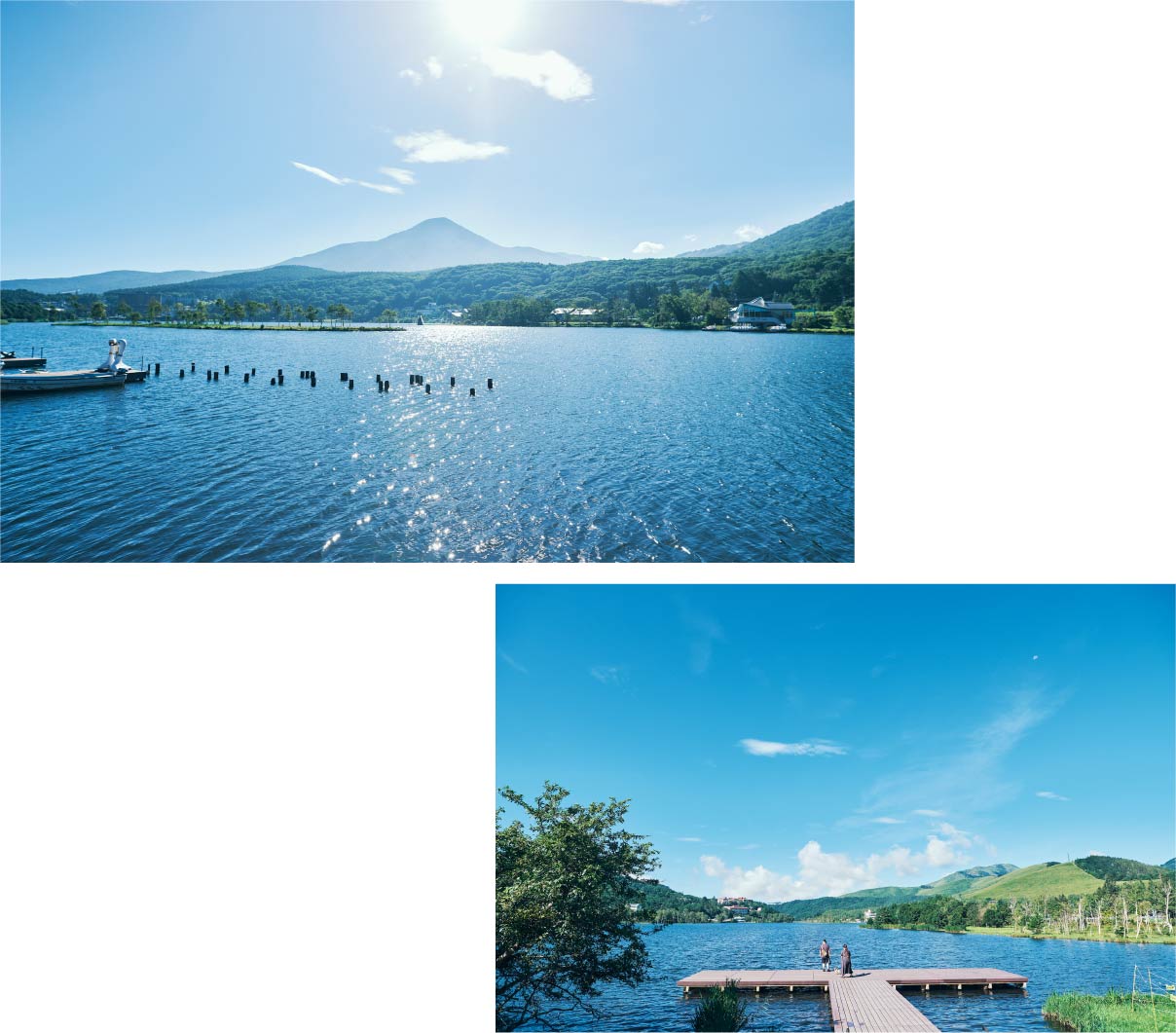 賑やかなレジャーと湖畔の穏やかさが両立 白樺湖 【 標高1,416ｍ、周囲約3.8km 】