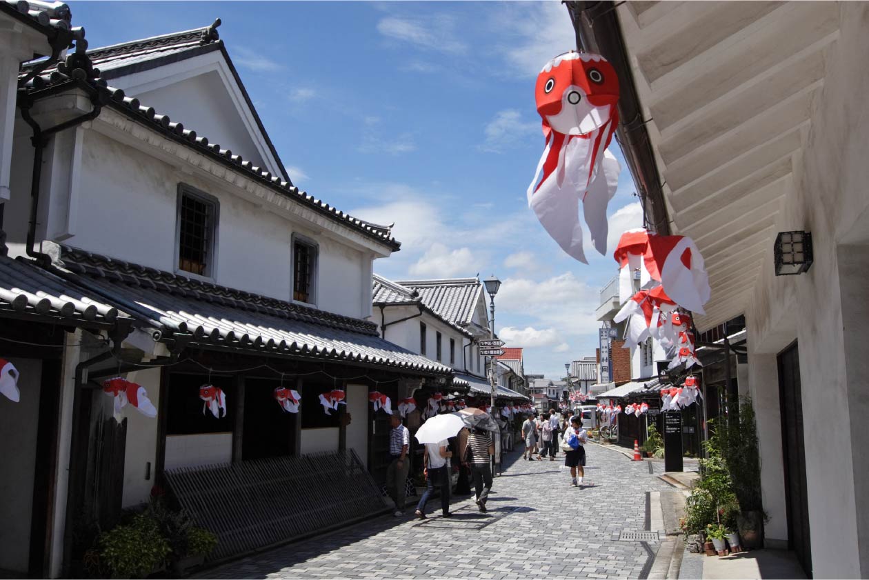 柳井市白壁の町並みで江戸時代の風情を楽しむ