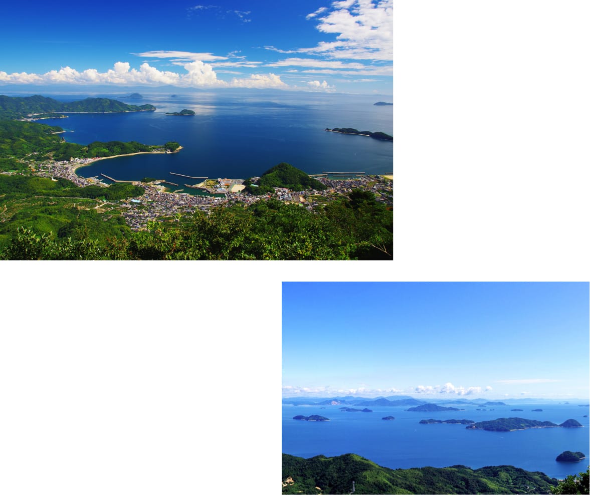 「大島富士」と形容される嵩山 瀬戸内海の絶景に幸せ祈願