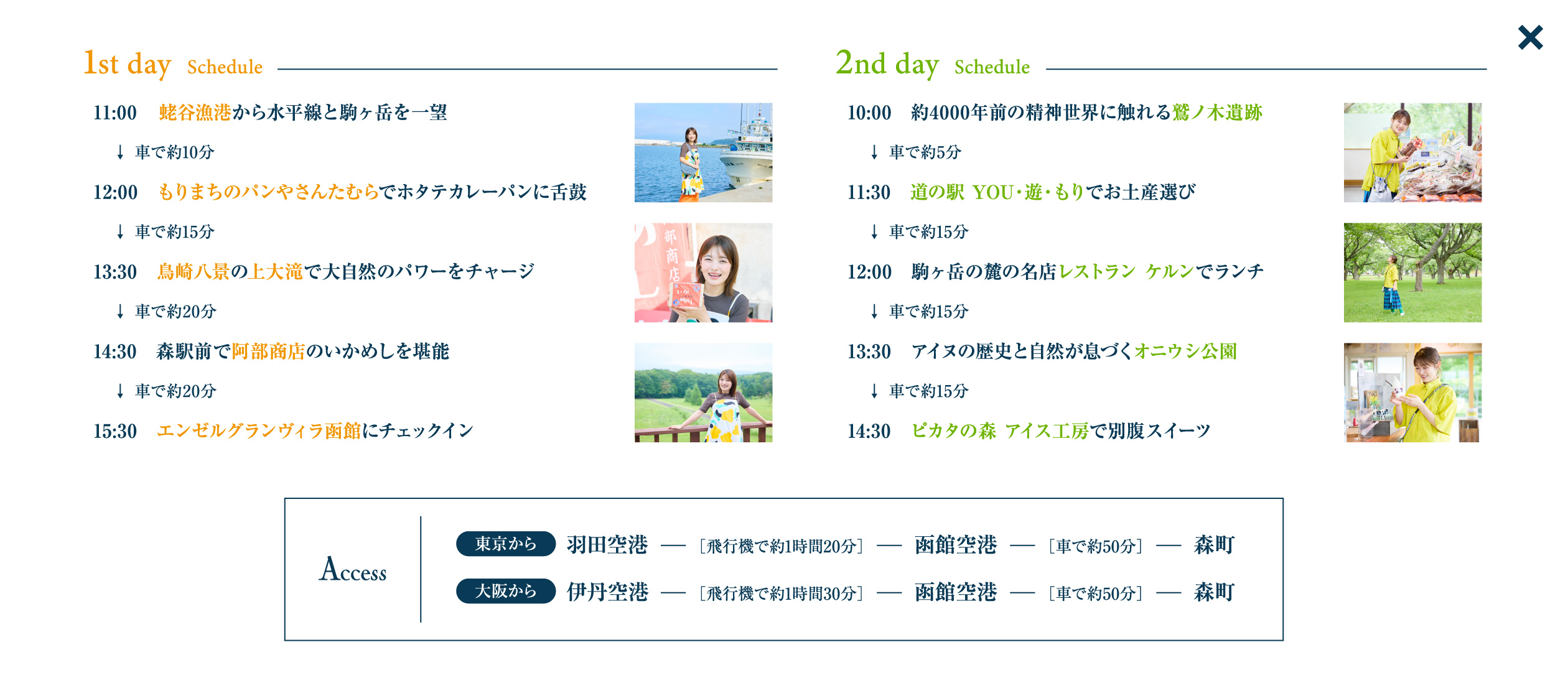 スケジュール&アクセス