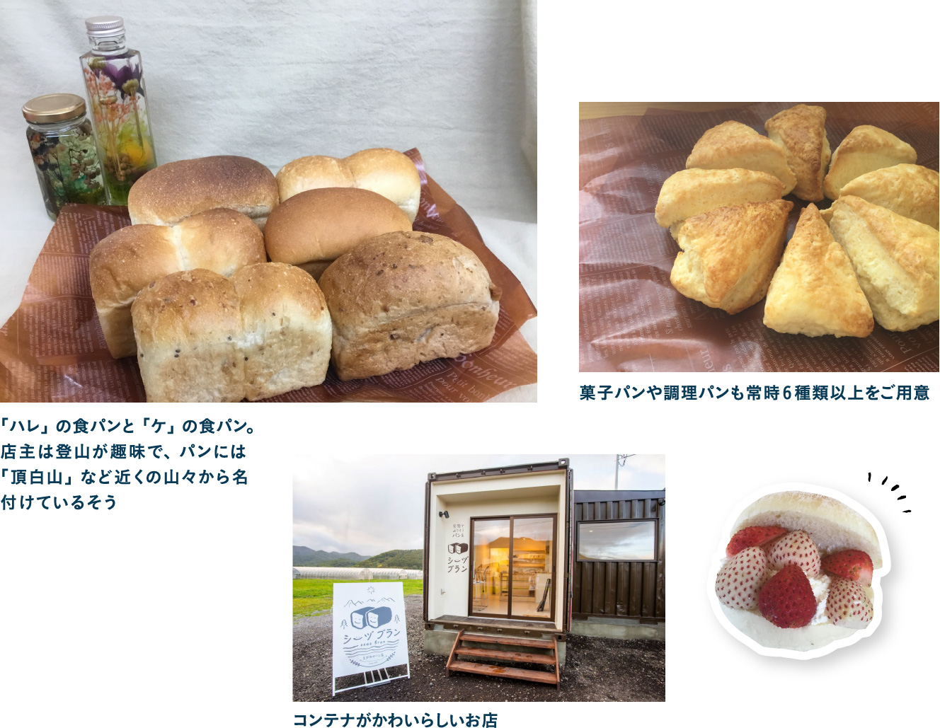 地元の人々に愛されるseaz bran仁木町産、道内産の素材にこだわったパンをお土産に