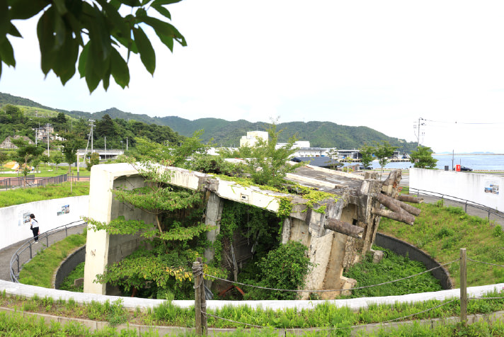 震災遺構として保存されている「旧女川交番」