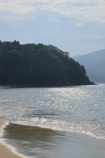 女川町の美しい海辺の風景