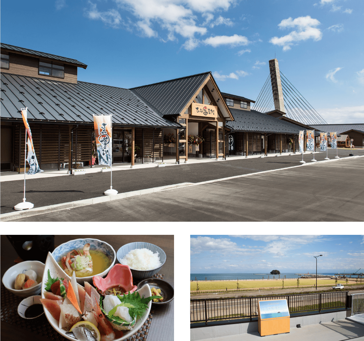 観光 氷見漁港場外市場  ひみ番屋街 海の恵みを味わう 港町の台所