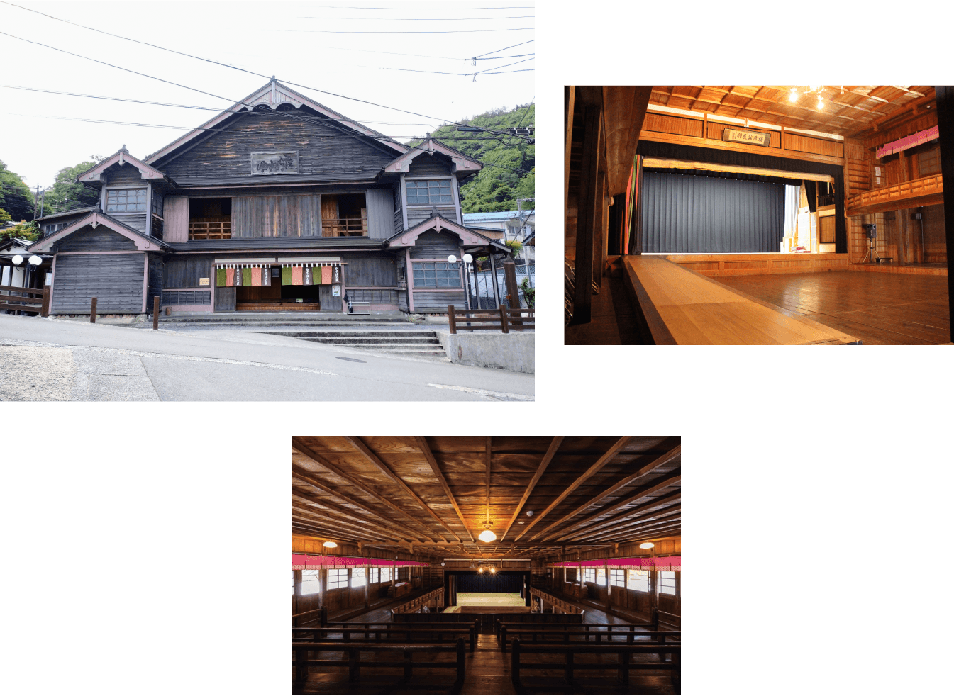 県内唯一の木造芝居小屋ゆすはら座