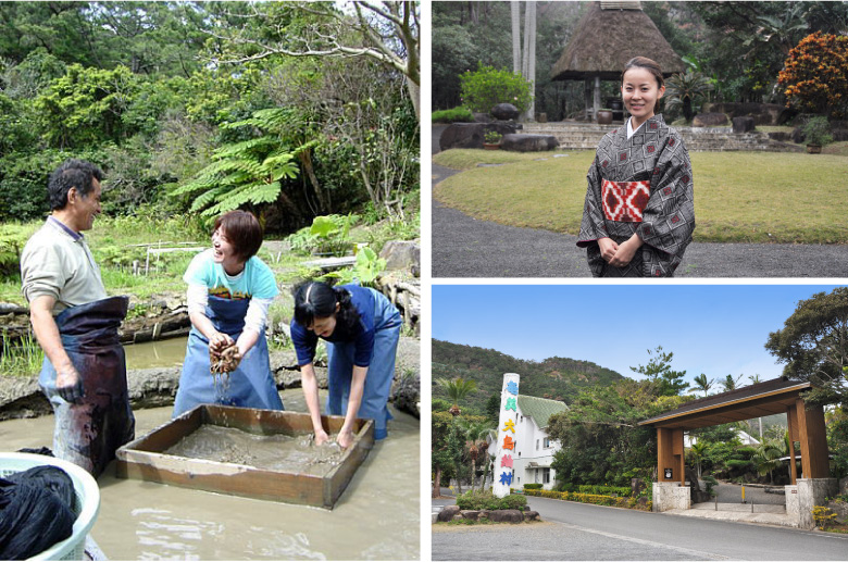 “本場奄美大島紬”の泥染め体験にはまる！