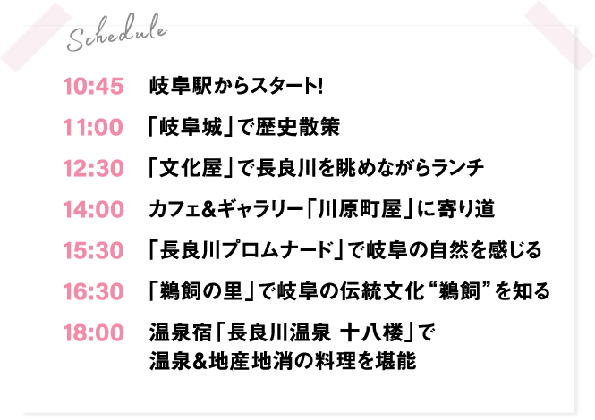 1日目スケジュール