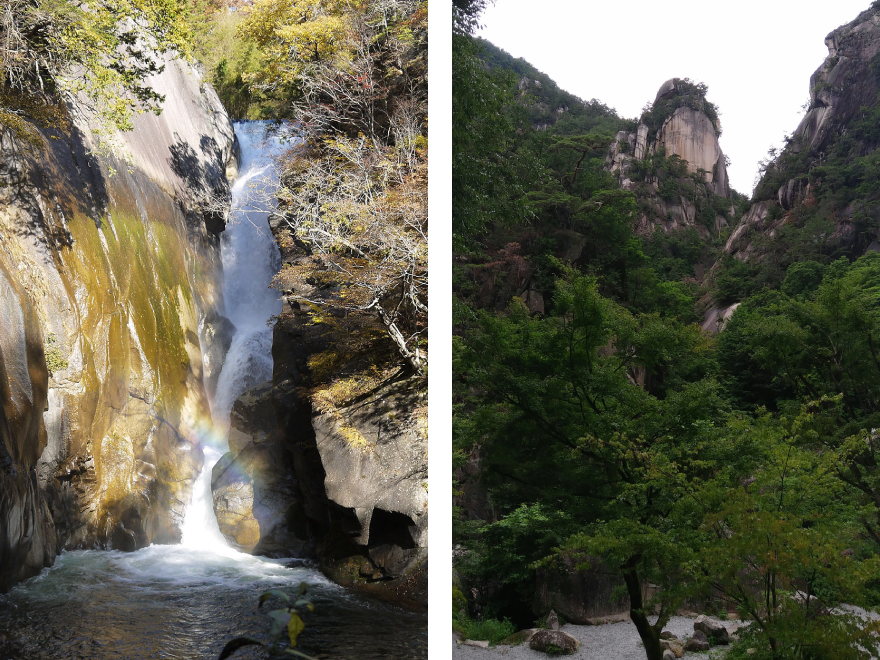 花崗岩と清流が描く日本一の渓谷美、昇仙峡