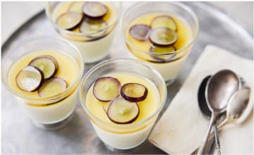 白みりんのぶどう杏仁豆腐