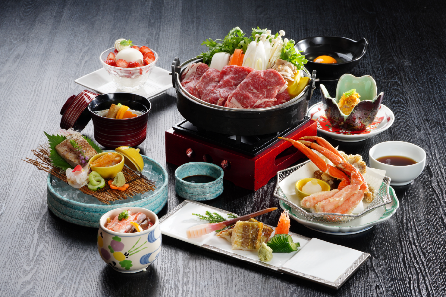 「島根のごちそう 冬の美味御膳」は地ビールなどの選べるウェルカムドリンクも付いて10,000円