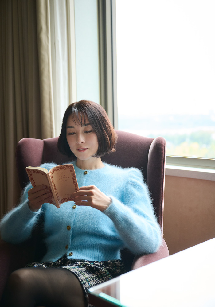 本館の客室から日比谷公園を望む