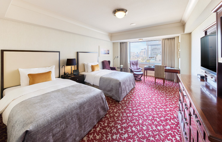 機能的ながら落ち着いたインテリアで居心地のよいインペリアルフロア デラックスパークビュー