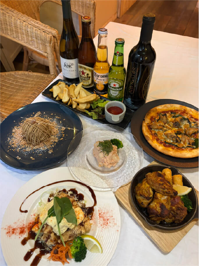 メニューも豊富でいろいろな楽しみ方ができる