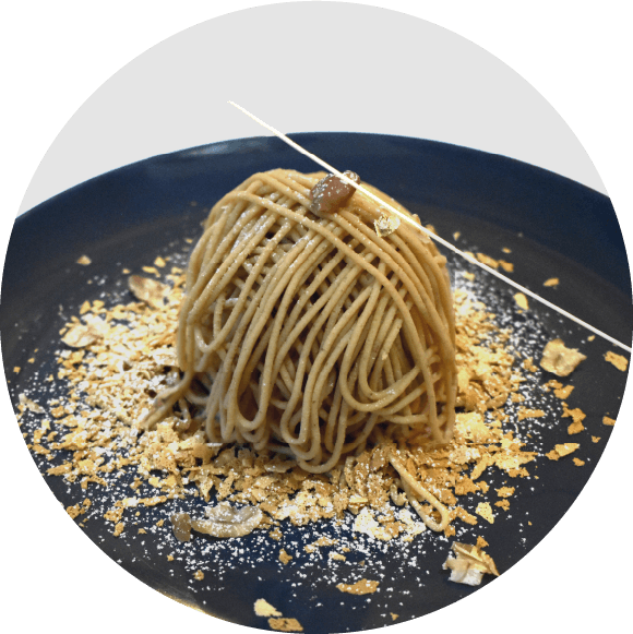 写真映え抜群のモンブラン