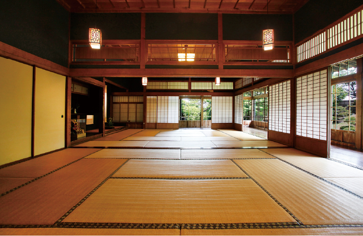 昭和７（1932）年に与謝野鉄幹・晶子夫妻が宿泊し歌を詠んだという杉の間