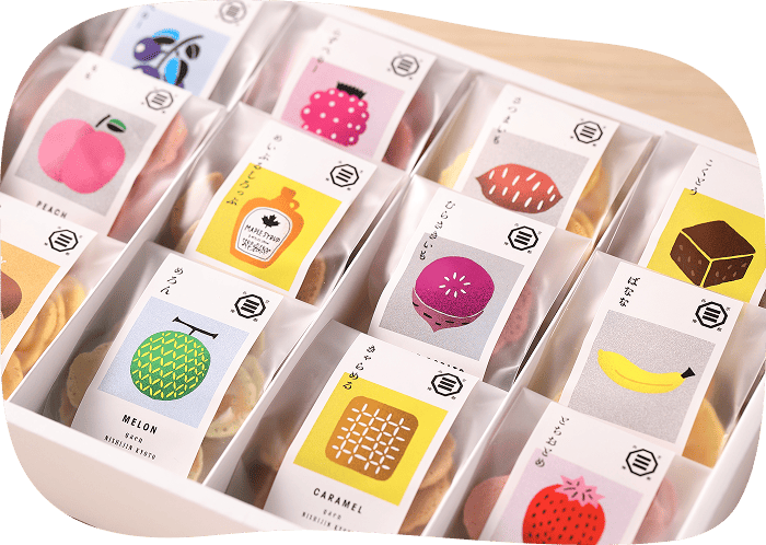 人気投票で選ばれた12種類の詰め合わせ「iroiro菓 ～みやび～」