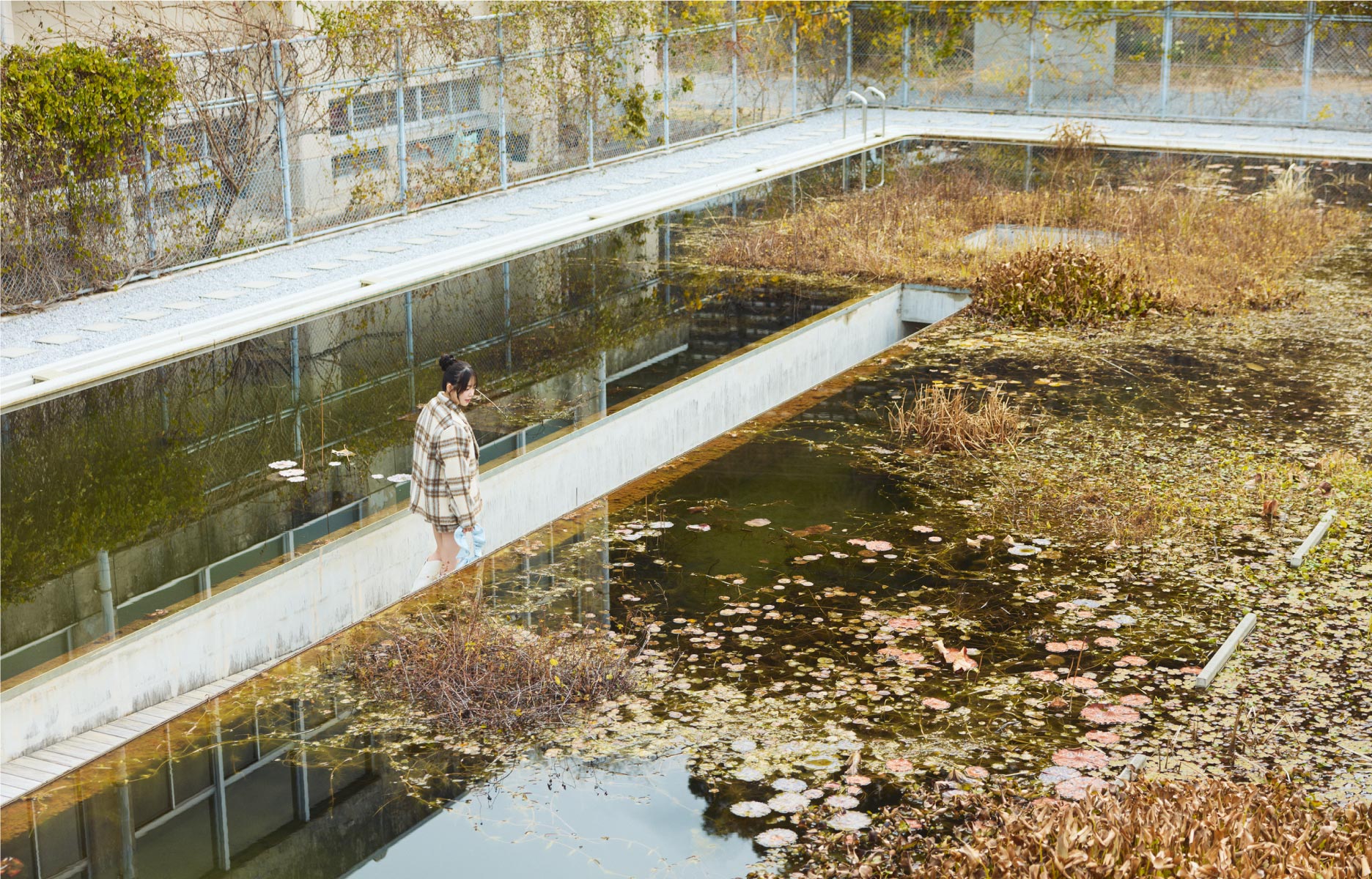 プールサイドの宿泊施設に泊まることもできる