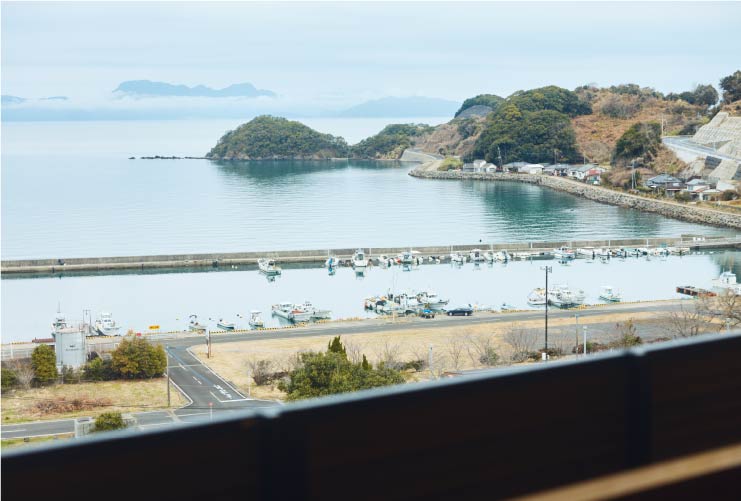 不知火海を見渡せる絶好のロケーション