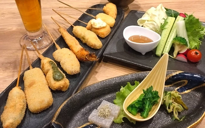 麦酒＆串カツ 豊穣の料理