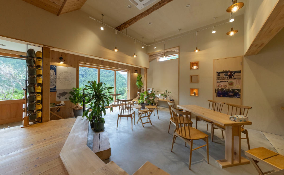 焙煎体験カフェきたのの店内