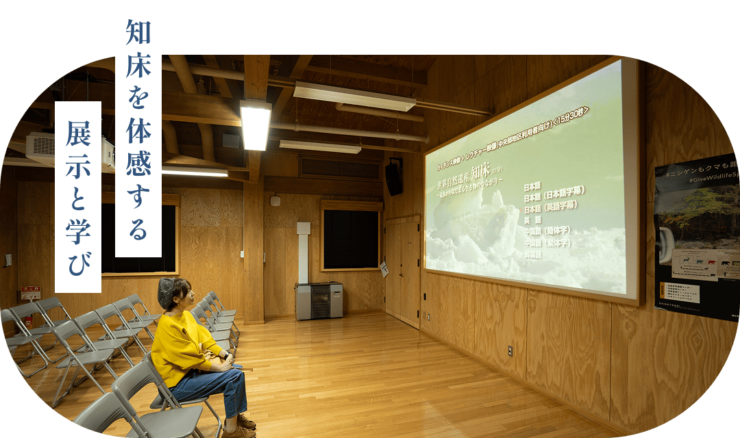 知床を体感する展示と学び