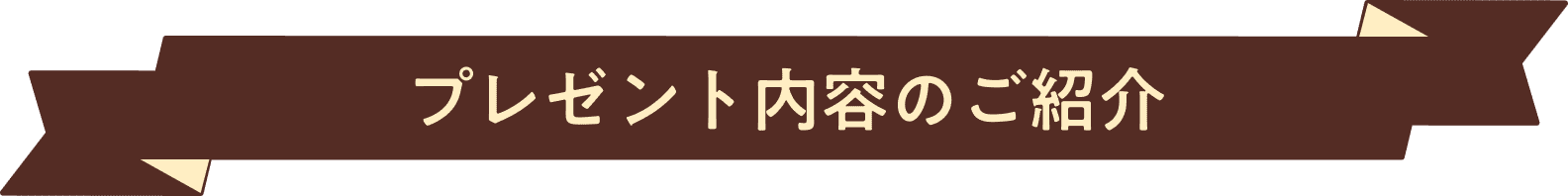 プレゼント内容のご紹介