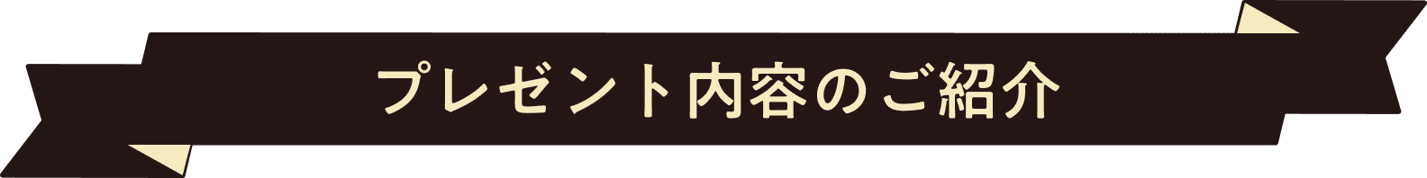 プレゼント内容のご紹介