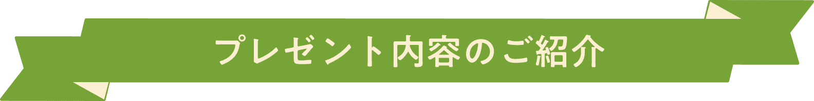 プレゼント内容のご紹介