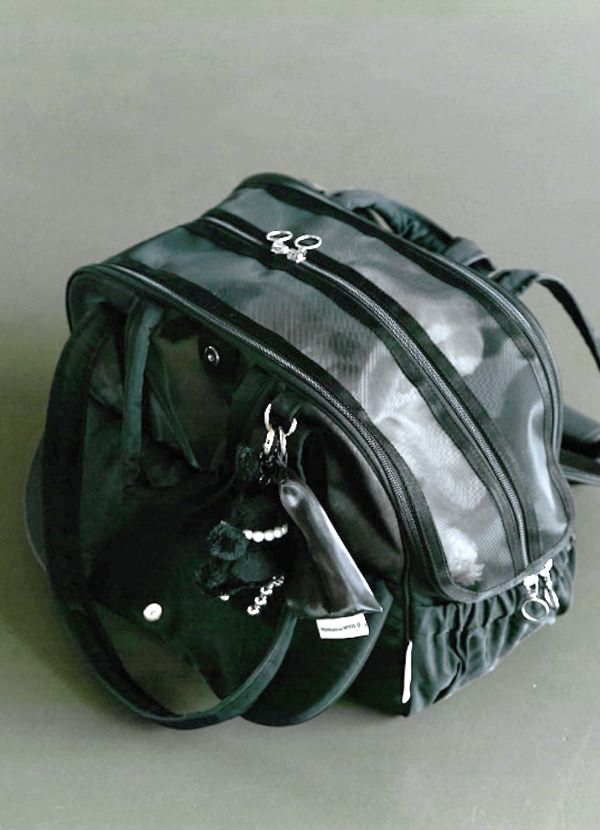 【a tous moments】Frou Frou Bag - Black（Cushion + Shoulder Pad Set）