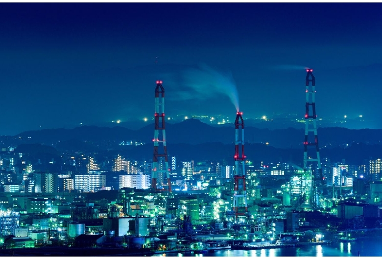 【工場夜景】城山緑地公園