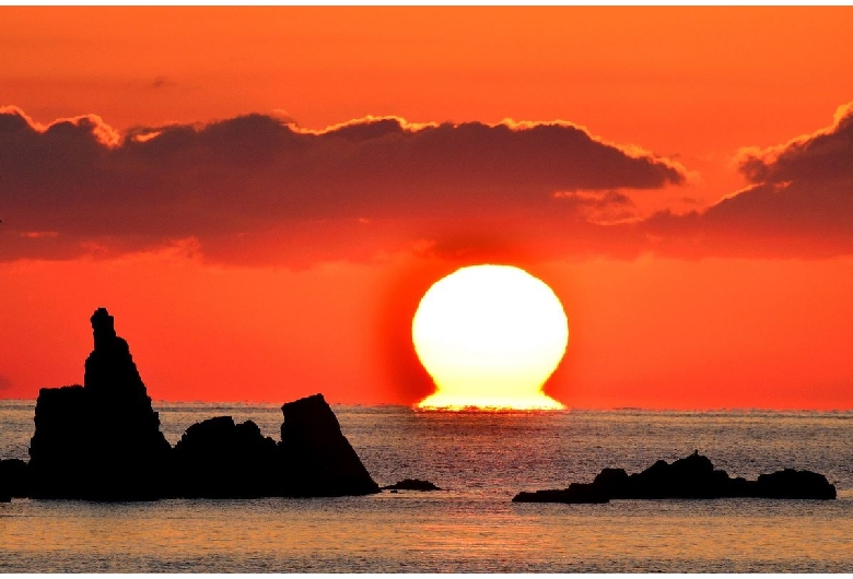 宿毛湾のだるま夕日