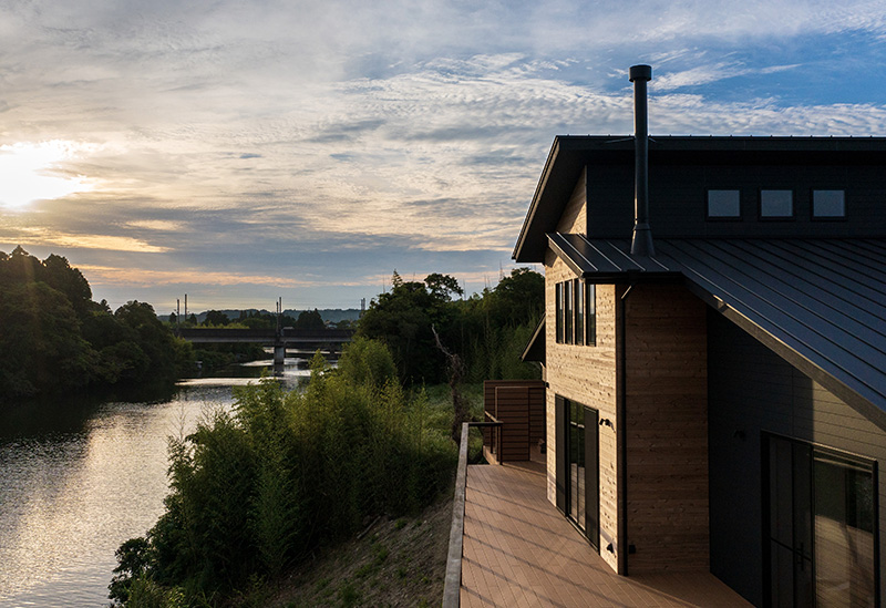 by the river Isumi