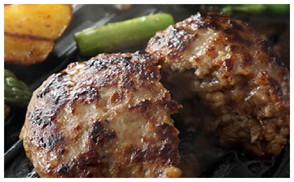 ジューシーな肉汁とスパイスが食欲をそそる 阿部精肉店の味付き和牛ハンバーグ（130g×10個）
